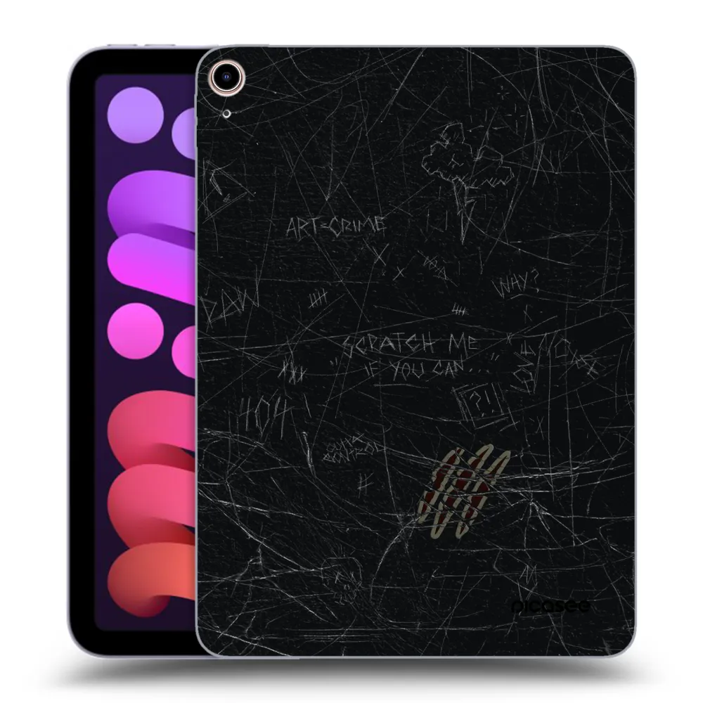 Picasee silikonowe przeźroczyste etui na Apple iPad mini 2021 (6. gen) - SCRATCH