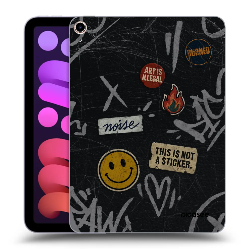 Picasee silikonowe przeźroczyste etui na Apple iPad mini 2021 (6. gen) - STICKERS x TAGS
