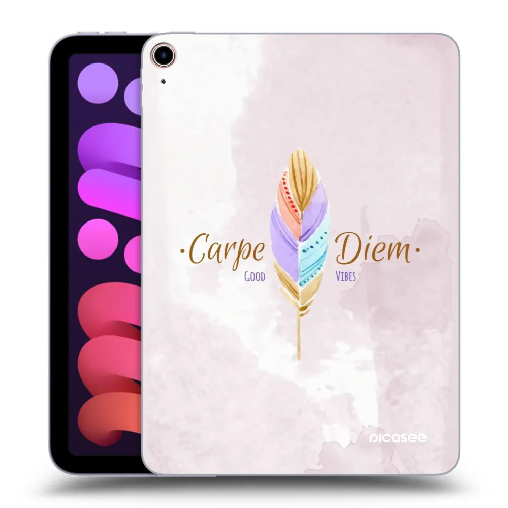 Picasee silikonowe przeźroczyste etui na Apple iPad mini 2021 (6. gen) - Carpe Diem