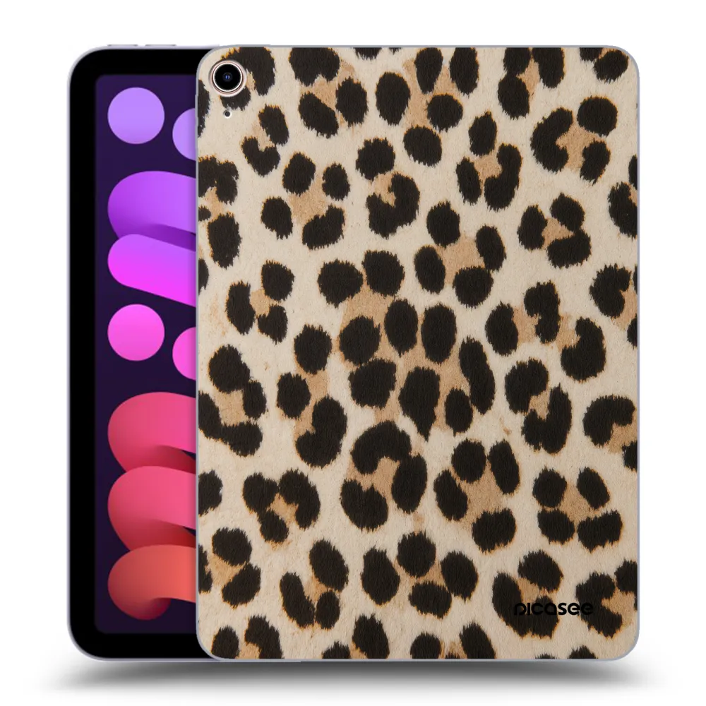 Picasee silikonowe przeźroczyste etui na Apple iPad mini 2021 (6. gen) - Brown Tiger