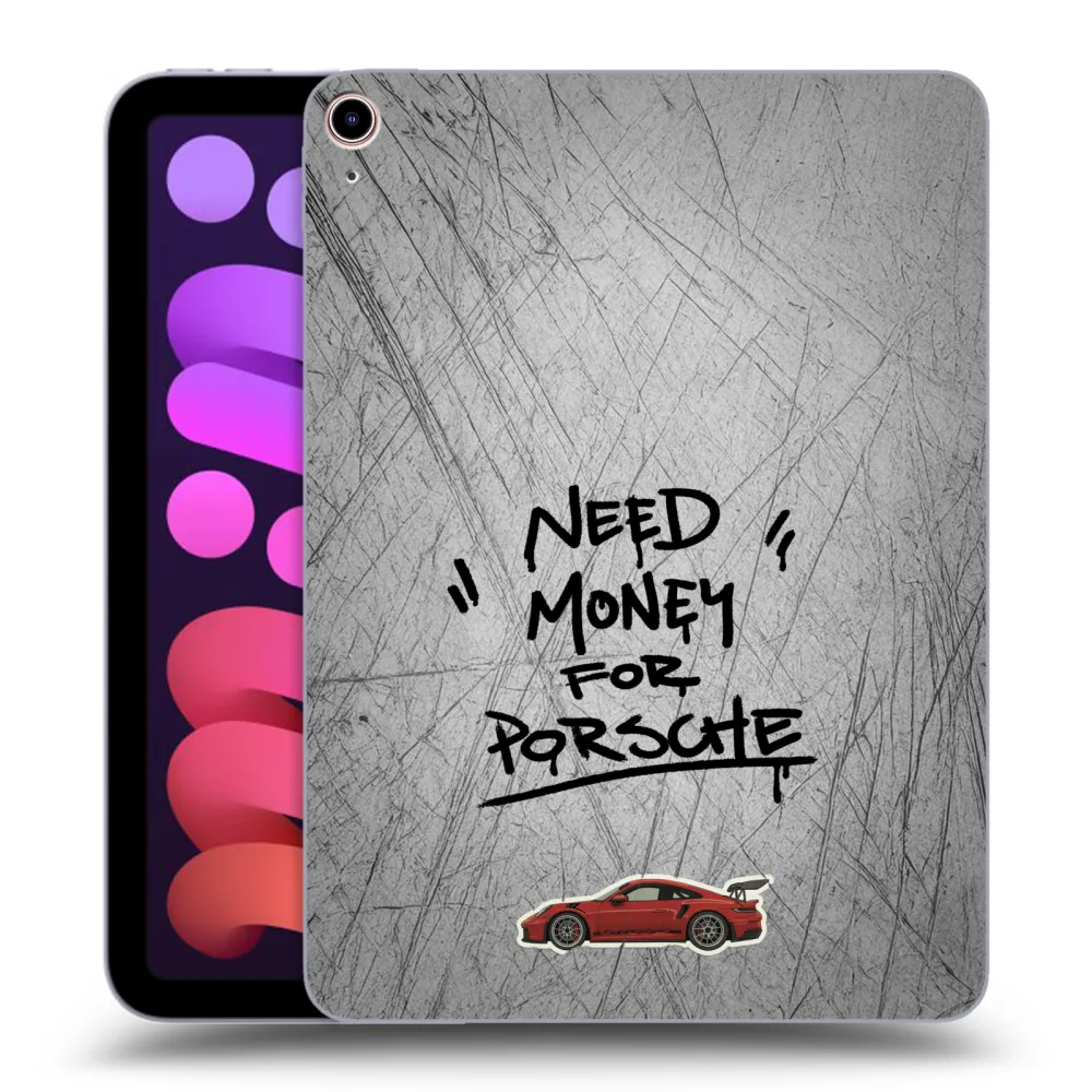 Picasee silikonowe przeźroczyste etui na Apple iPad mini 2021 (6. gen) - Grey Drift