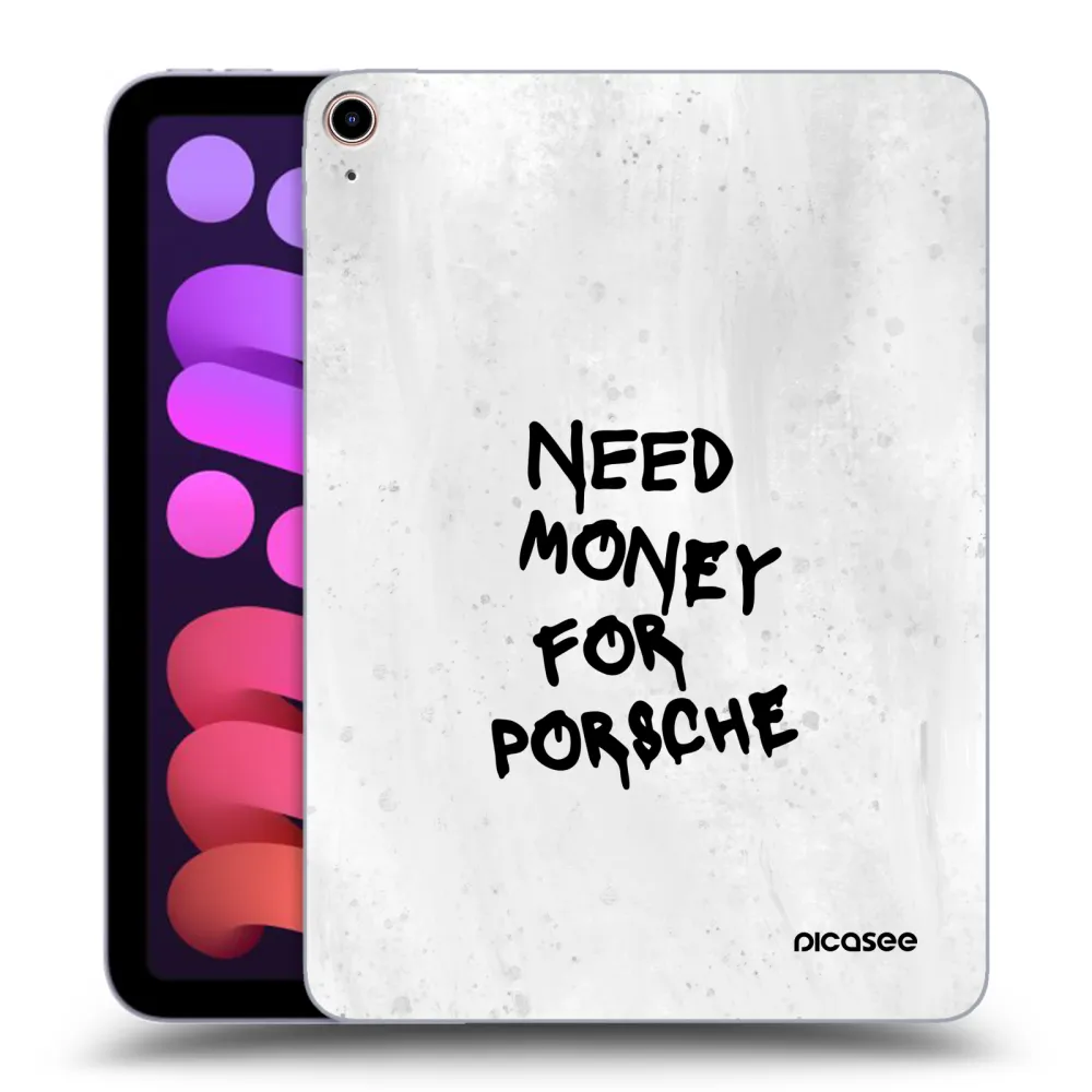 Picasee silikonowe przeźroczyste etui na Apple iPad mini 2021 (6. gen) - White Dollar