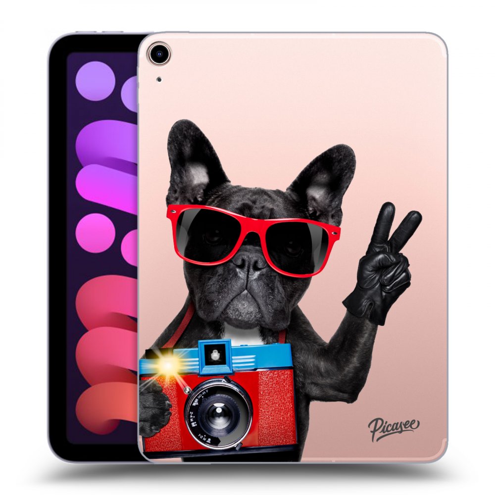 Picasee silikonowe przeźroczyste etui na Apple iPad mini 2021 (6. gen) - French Bulldog