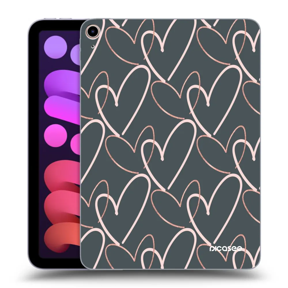 Picasee silikonowe przeźroczyste etui na Apple iPad mini 2021 (6. gen) - Lots of love