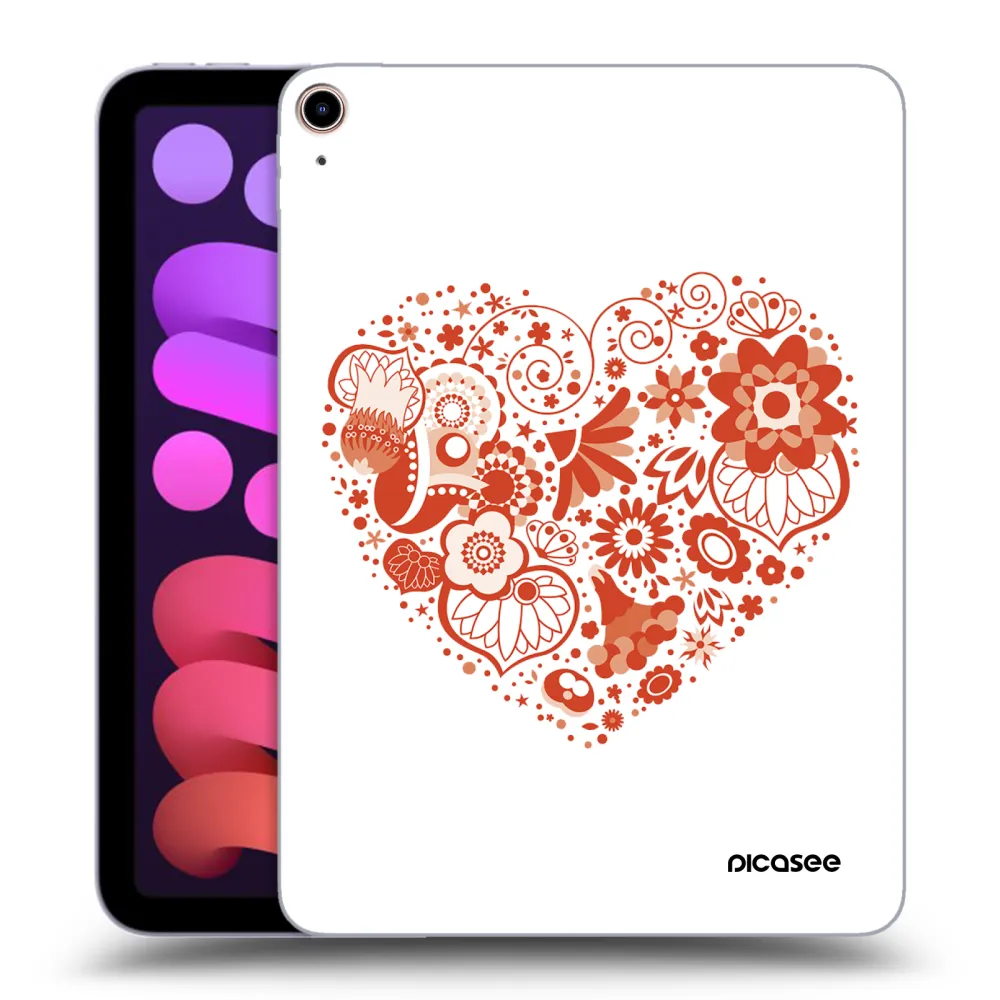 Picasee silikonowe przeźroczyste etui na Apple iPad mini 2021 (6. gen) - Big heart