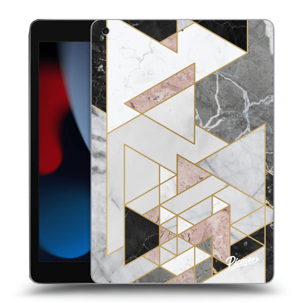 Picasee silikonowe przeźroczyste etui na Apple iPad 10.2" 2021 (9. gen) - Light geometry