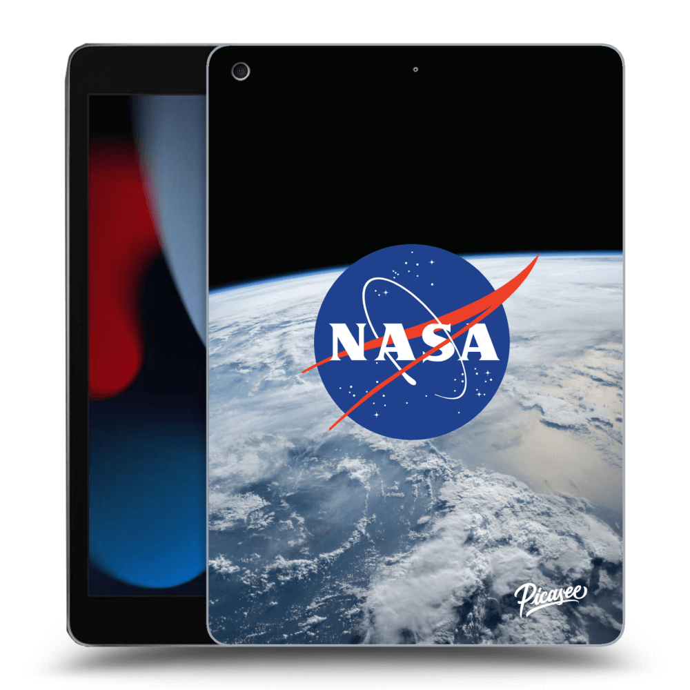 Picasee silikonowe czarne etui na Apple iPad 10.2" 2021 (9. gen) - Nasa Earth