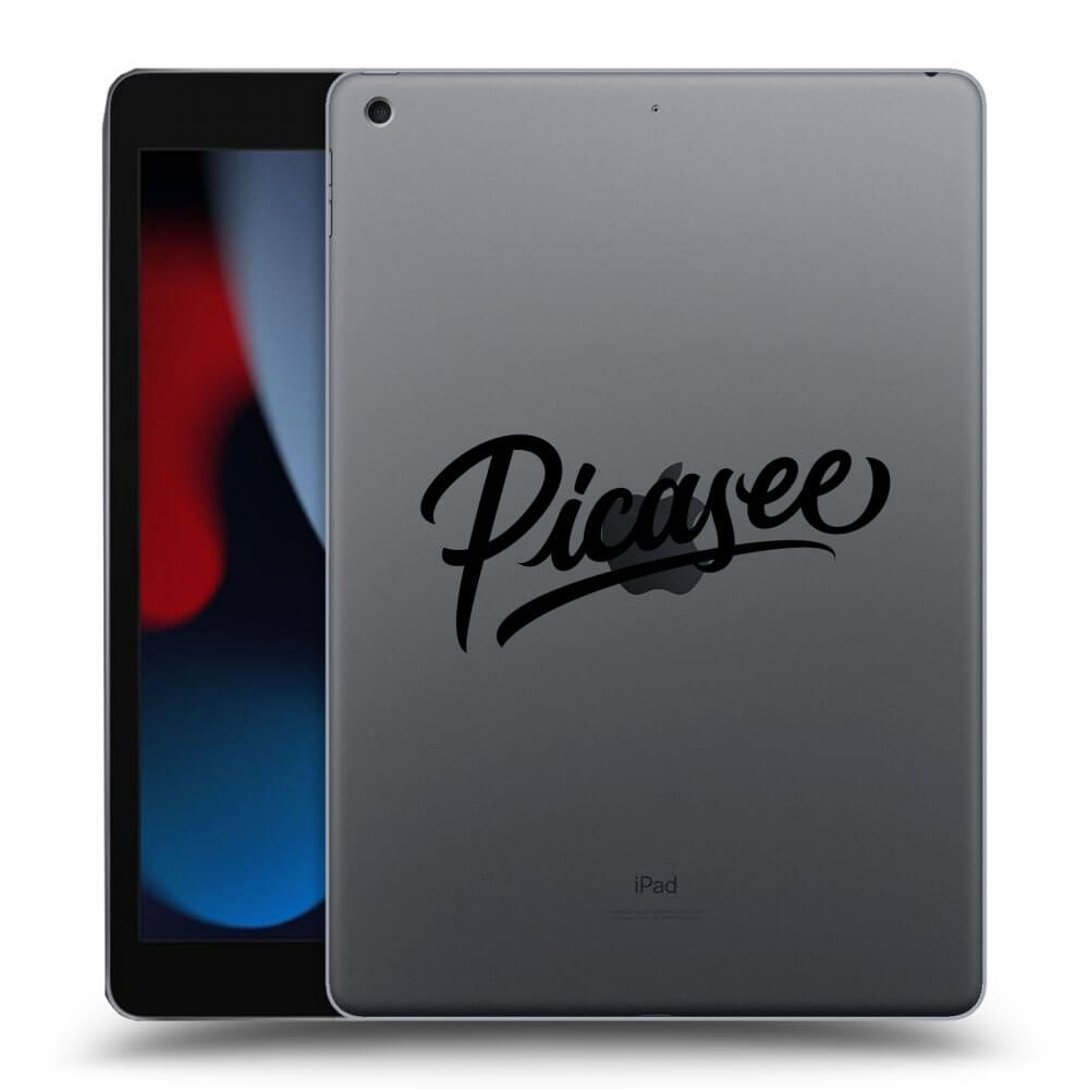 Picasee silikonowe przeźroczyste etui na Apple iPad 10.2" 2021 (9. gen) - Picasee - black