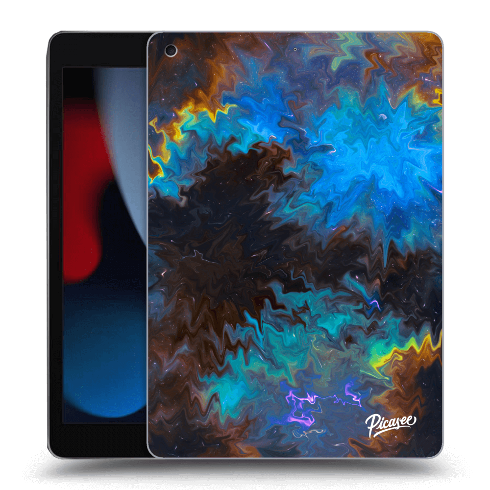 Picasee silikonowe czarne etui na Apple iPad 10.2" 2021 (9. gen) - Space