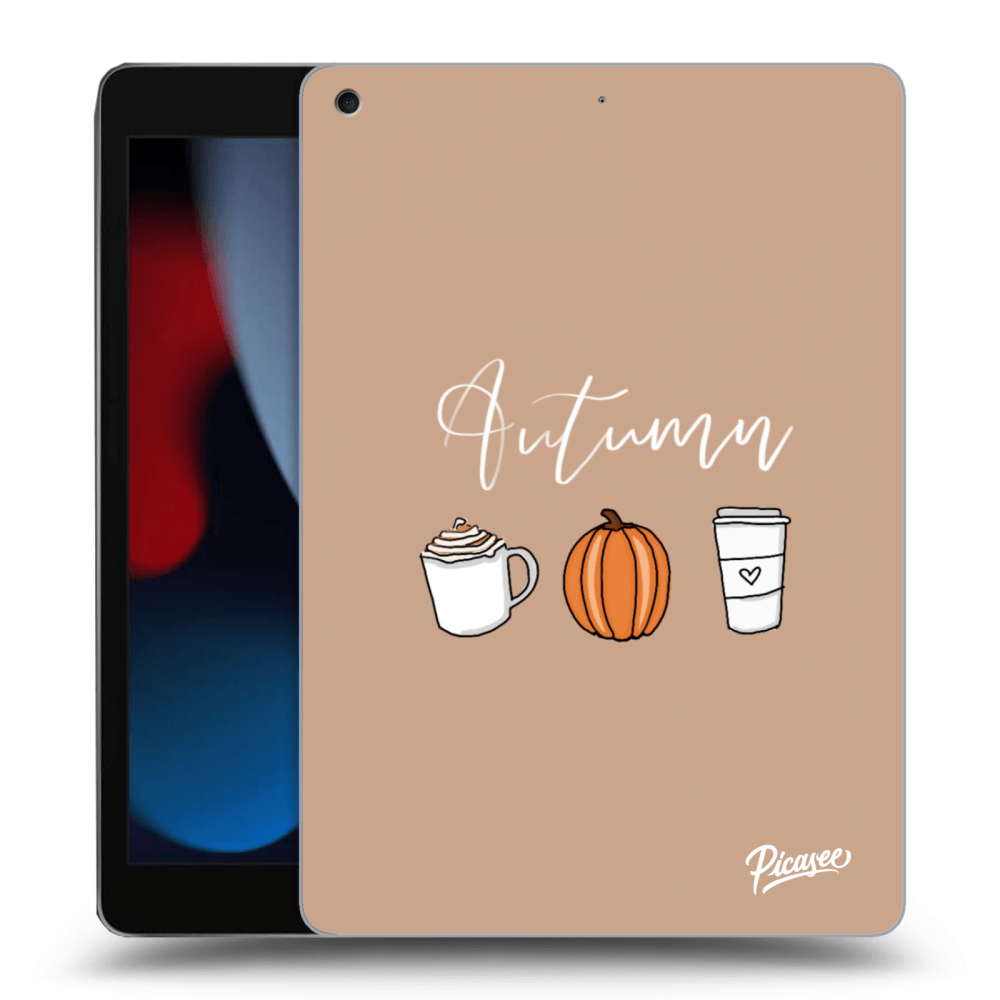 Picasee silikonowe czarne etui na Apple iPad 10.2" 2021 (9. gen) - Autumn