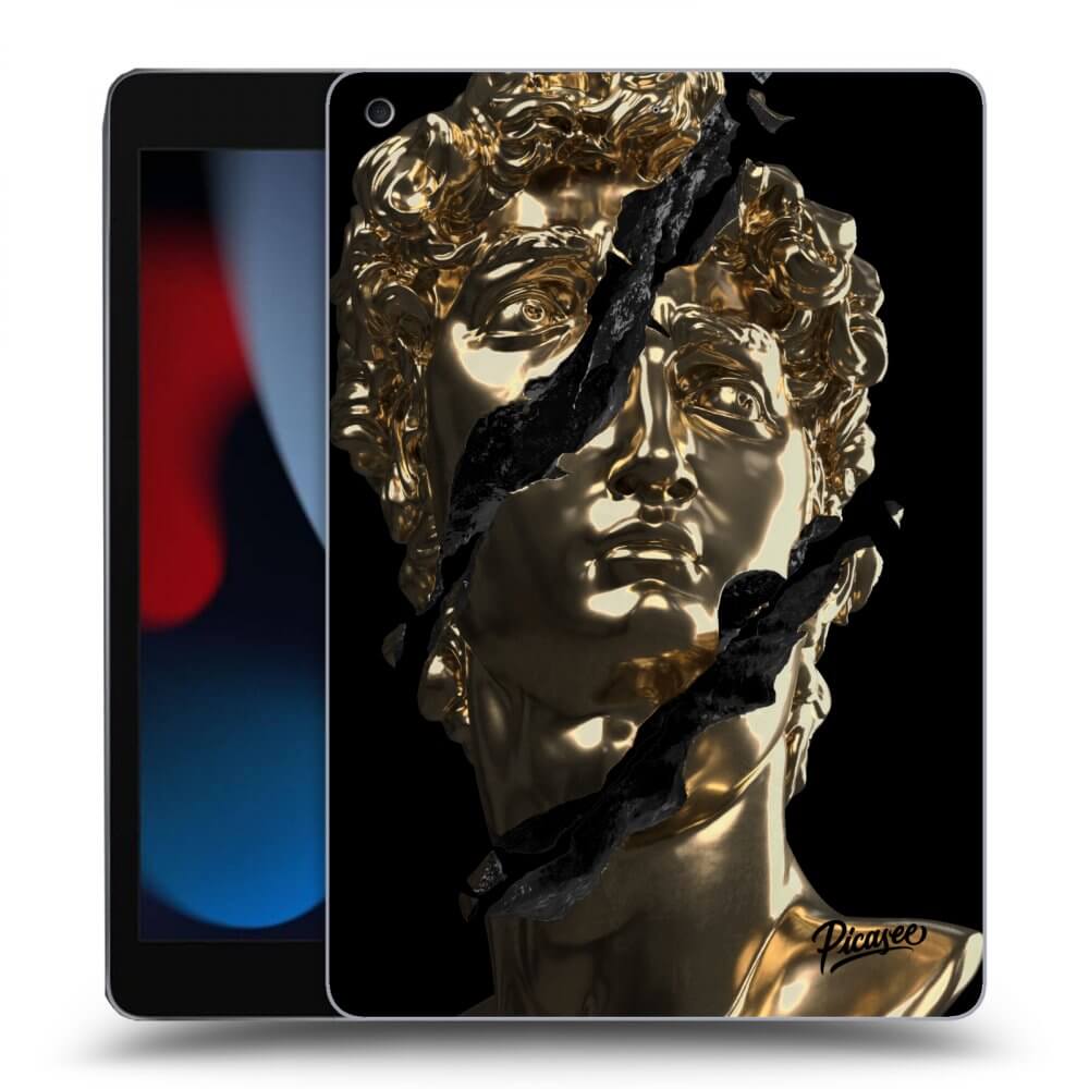 Picasee silikonowe czarne etui na Apple iPad 10.2" 2021 (9. gen) - Golder