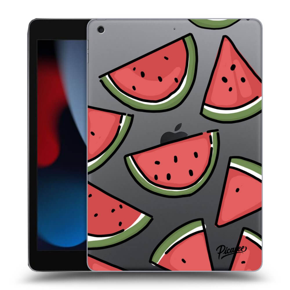 Picasee silikonowe przeźroczyste etui na Apple iPad 10.2" 2021 (9. gen) - Melone