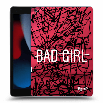 Picasee silikonowe czarne etui na Apple iPad 10.2" 2021 (9. gen) - Bad girl