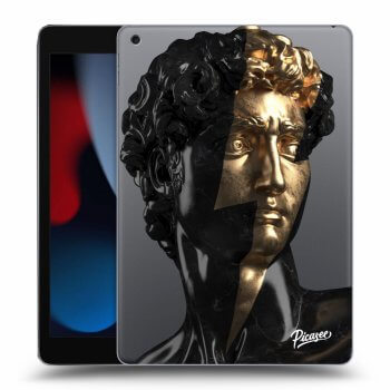 Picasee silikonowe przeźroczyste etui na Apple iPad 10.2" 2021 (9. gen) - Wildfire - Black