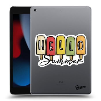 Picasee silikonowe przeźroczyste etui na Apple iPad 10.2" 2021 (9. gen) - Ice Cream