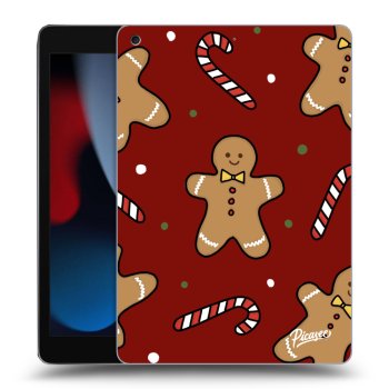 Picasee silikonowe przeźroczyste etui na Apple iPad 10.2" 2021 (9. gen) - Gingerbread 2