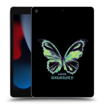 Picasee silikonowe czarne etui na Apple iPad 10.2" 2021 (9. gen) - Diamanty Blue