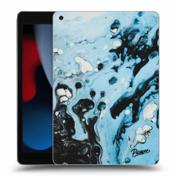 Picasee silikonowe przeźroczyste etui na Apple iPad 10.2" 2021 (9. gen) - Organic blue