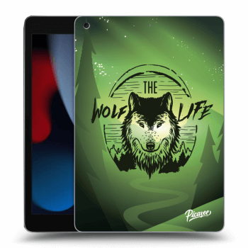 Picasee silikonowe przeźroczyste etui na Apple iPad 10.2" 2021 (9. gen) - Wolf life