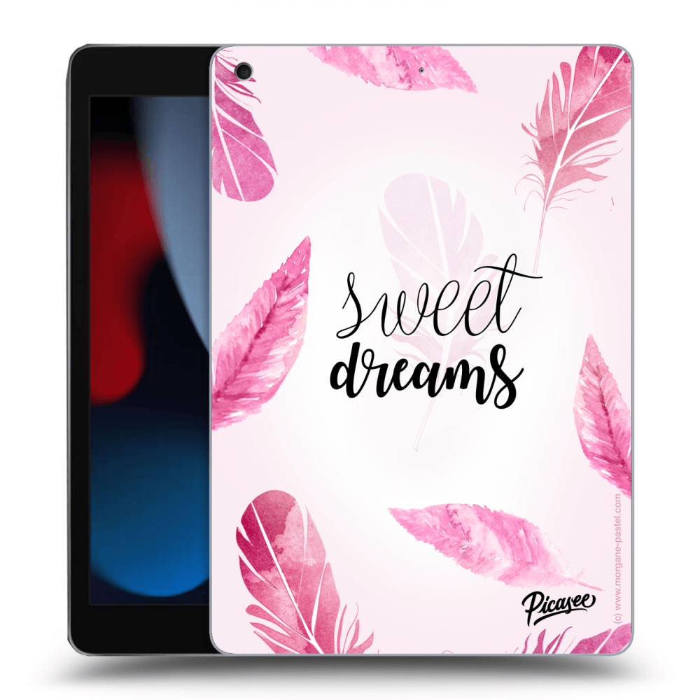 Picasee silikonowe czarne etui na Apple iPad 10.2" 2021 (9. gen) - Sweet dreams
