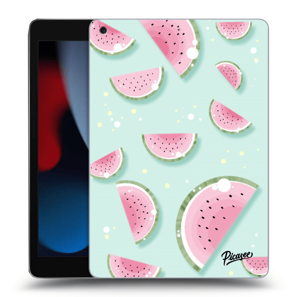 Picasee silikonowe czarne etui na Apple iPad 10.2" 2021 (9. gen) - Watermelon 2