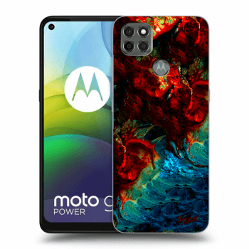 Picasee silikonowe czarne etui na Motorola Moto G9 Power - Universe