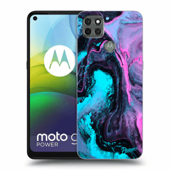 Picasee silikonowe czarne etui na Motorola Moto G9 Power - Lean 2