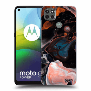 Picasee silikonowe czarne etui na Motorola Moto G9 Power - Cream