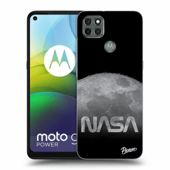 Picasee silikonowe czarne etui na Motorola Moto G9 Power - Moon Cut