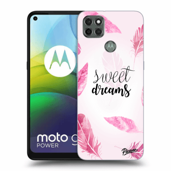 Picasee silikonowe czarne etui na Motorola Moto G9 Power - Sweet dreams