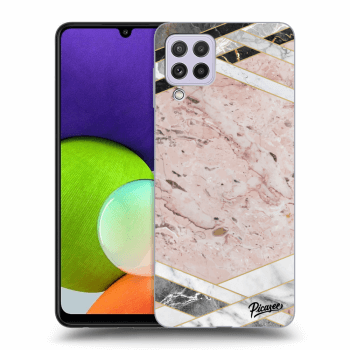 Etui na Samsung Galaxy A22 A225F - Pink geometry