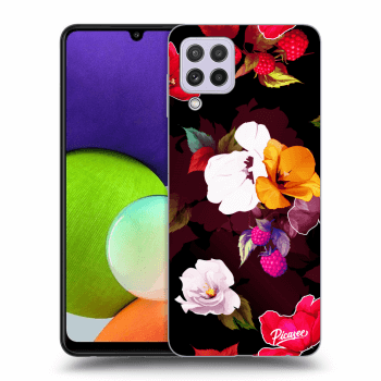 Etui na Samsung Galaxy A22 A225F 4G - Flowers and Berries
