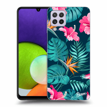 Etui na Samsung Galaxy A22 A225F - Pink Monstera