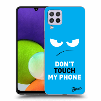 Etui na Samsung Galaxy A22 A225F - Angry Eyes - Blue