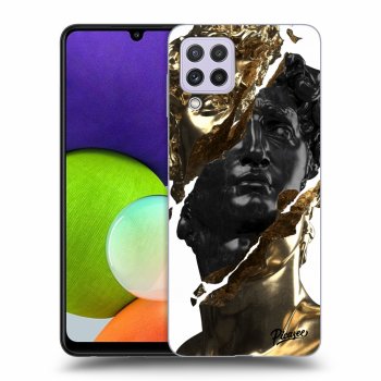 Etui na Samsung Galaxy A22 A225F - Gold - Black
