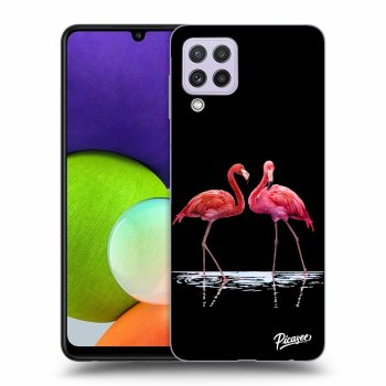 Picasee ULTIMATE CASE pro Samsung Galaxy A22 A225F 4G - Flamingos couple