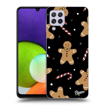 Picasee silikonowe czarne etui na Samsung Galaxy A22 A225F 4G - Gingerbread