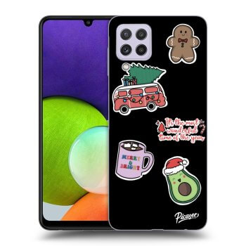 Picasee ULTIMATE CASE pro Samsung Galaxy A22 A225F 4G - Christmas Stickers