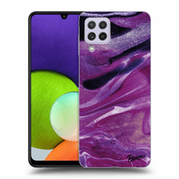 Etui na Samsung Galaxy A22 A225F - Purple glitter