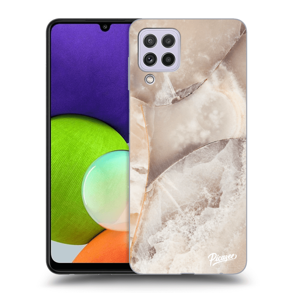 Picasee ULTIMATE CASE pro Samsung Galaxy A22 A225F 4G - Cream marble