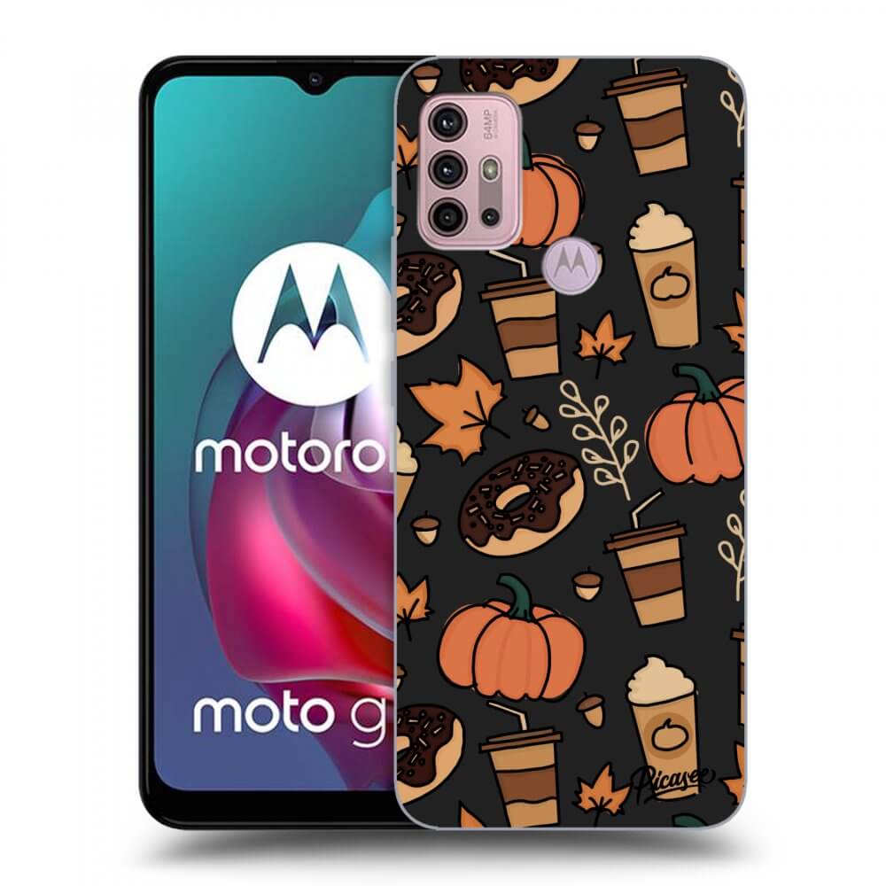 Picasee silikonowe czarne etui na Motorola Moto G30 - Fallovers