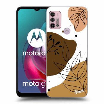 Picasee silikonowe czarne etui na Motorola Moto G30 - Boho style