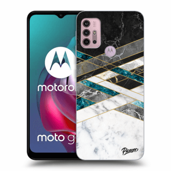 Etui na Motorola Moto G30 - Black & White geometry