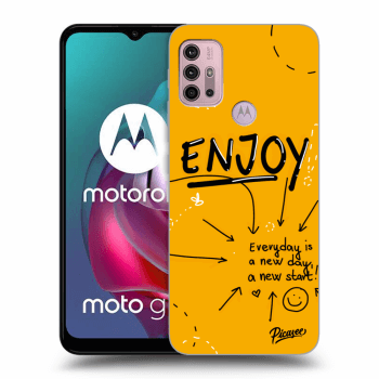 Picasee silikonowe czarne etui na Motorola Moto G30 - Enjoy