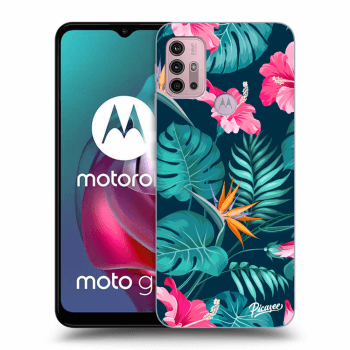 Etui na Motorola Moto G30 - Pink Monstera