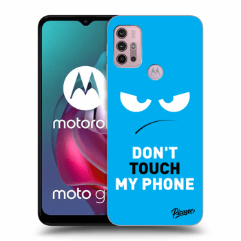 Etui na Motorola Moto G30 - Angry Eyes - Blue
