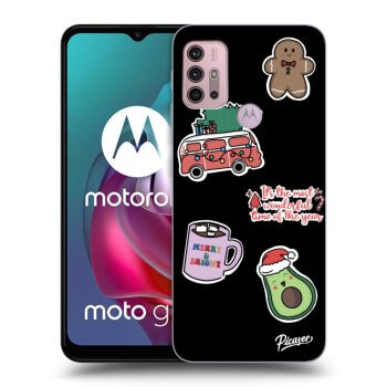 Etui na Motorola Moto G30 - Christmas Stickers
