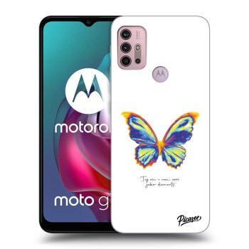 Etui na Motorola Moto G30 - Diamanty White