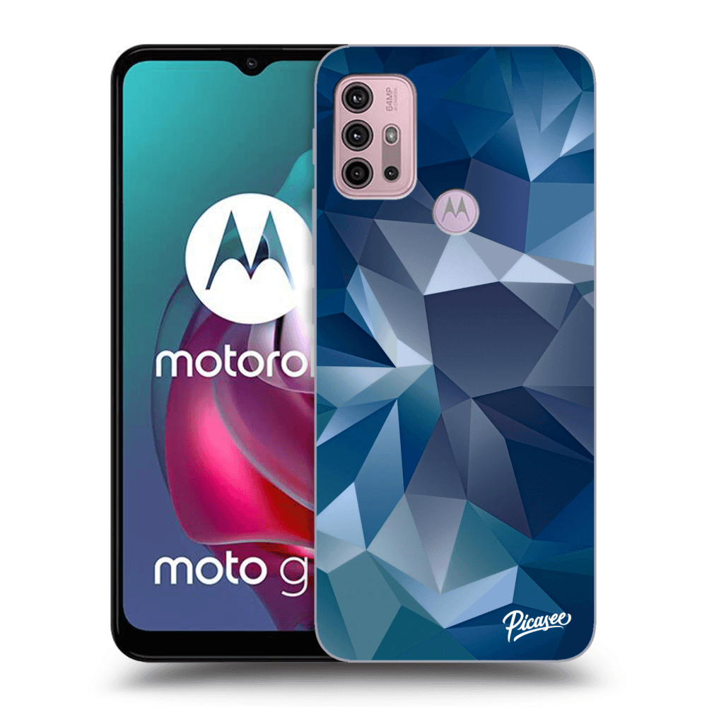 Picasee silikonowe czarne etui na Motorola Moto G30 - Wallpaper