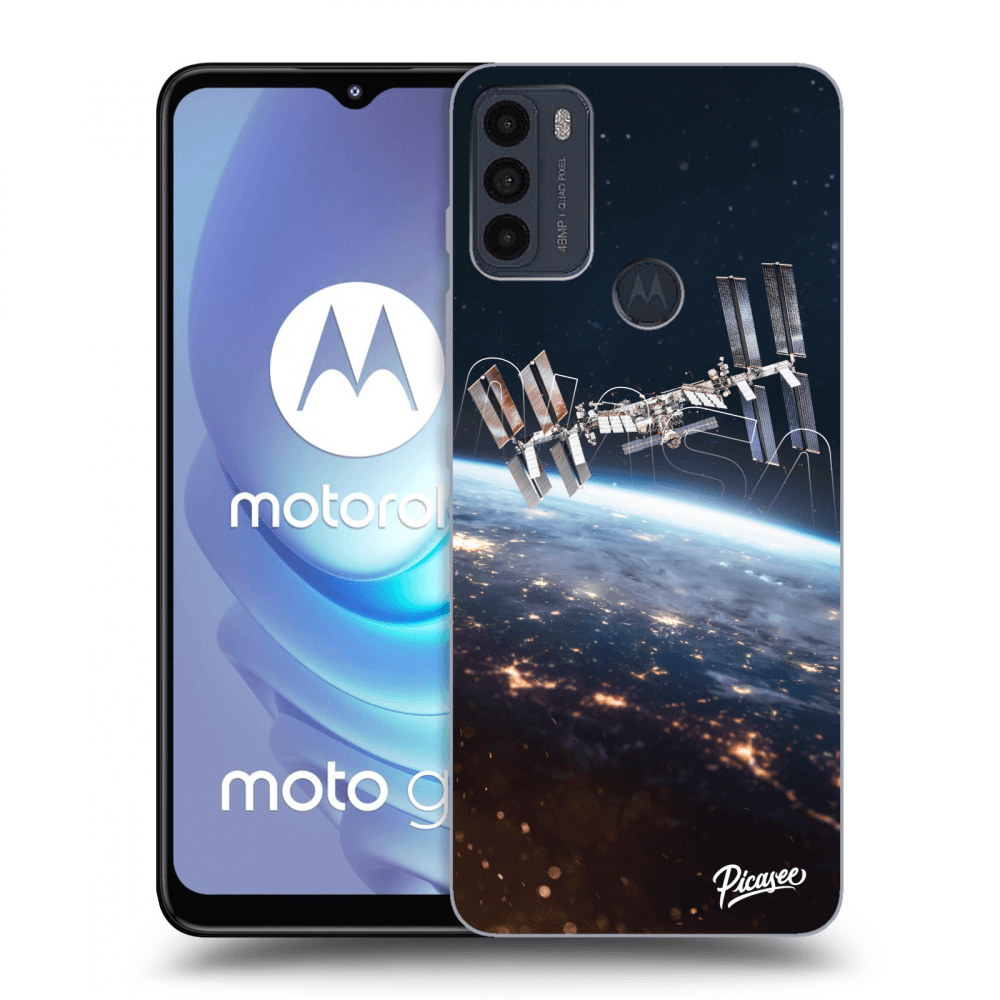 Picasee silikonowe czarne etui na Motorola Moto G50 - Station
